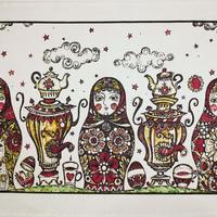 Towel Russian dolls